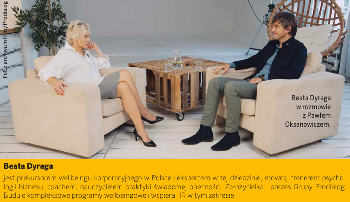 Wywiad z Beatą Dyraga o początkach wellbeingu firmowego w Polsce 